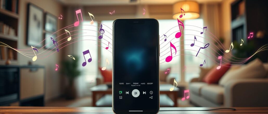 Musikübertragung auf Smartphone