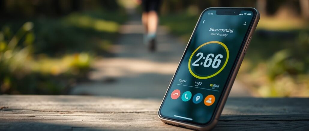 Smartphone Schrittzähler Bedienung