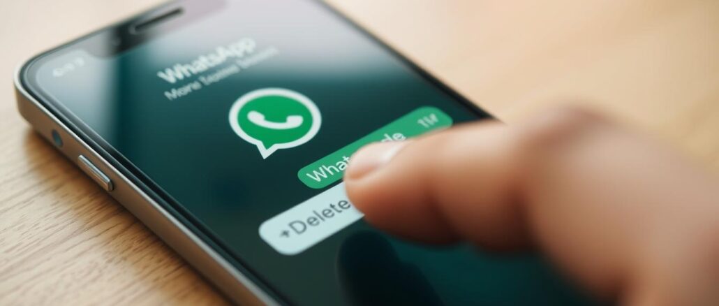 WhatsApp-Nachricht löschen